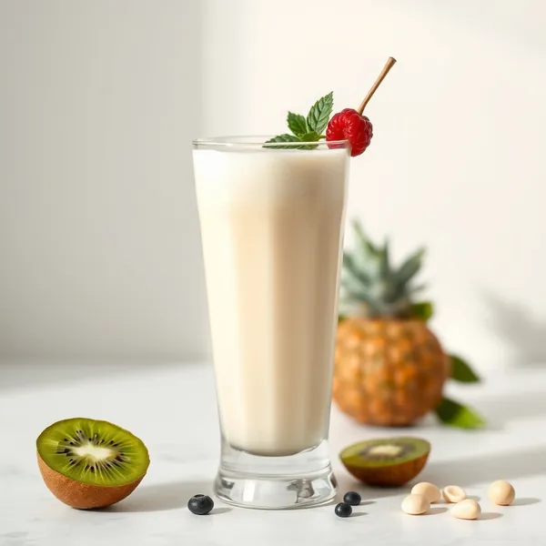 Refreshing Kiwi Macadamia Milk Smoothie