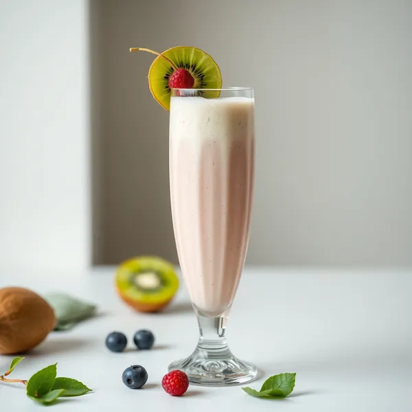 Batido Refrescante de Kiwi y Leche de Guisante
