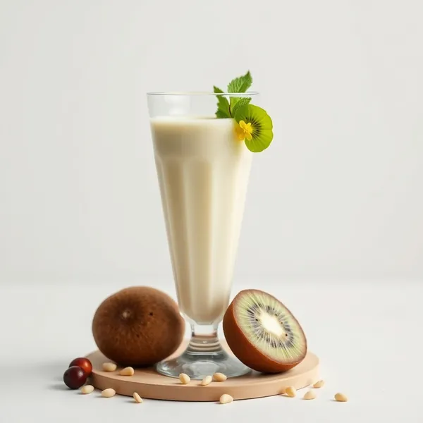Batido Refrescante de Kiwi y Leche de Pistacho