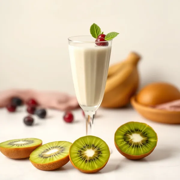 Refreshing Kiwi Rice Milk Smoothie