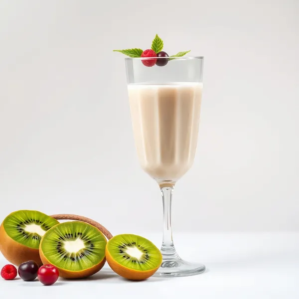 Smoothie Rinfrescante Kiwi e Latte di Farina d'Avena