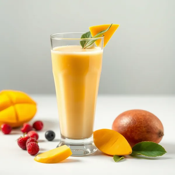 Smoothie Refrescante de Manga e Leite de Espelta