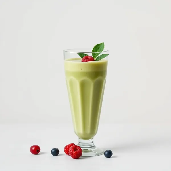 Smoothie Rafraîchissant au Lait de Pois et Matcha