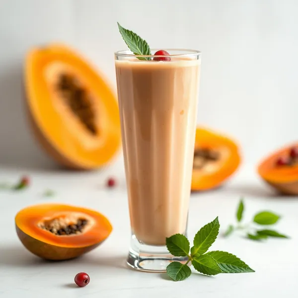 Batido Refrescante de Papaya y Kefir