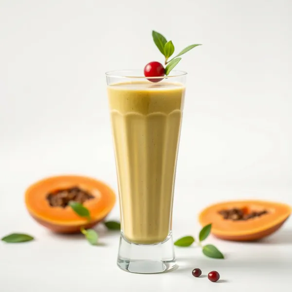 Smoothie Rafraîchissant de Papaye et Matcha
