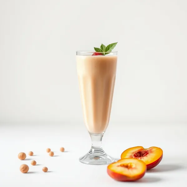 Refreshing Peach Hazelnut Milk Smoothie