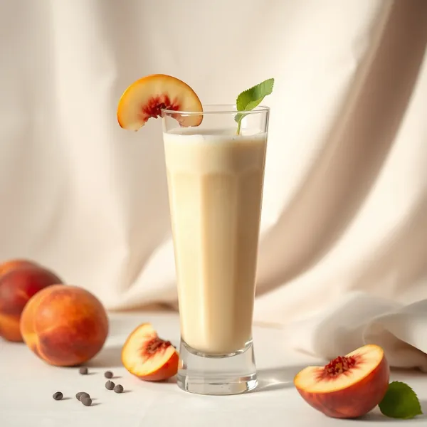 Refreshing Peach Hemp Milk Smoothie