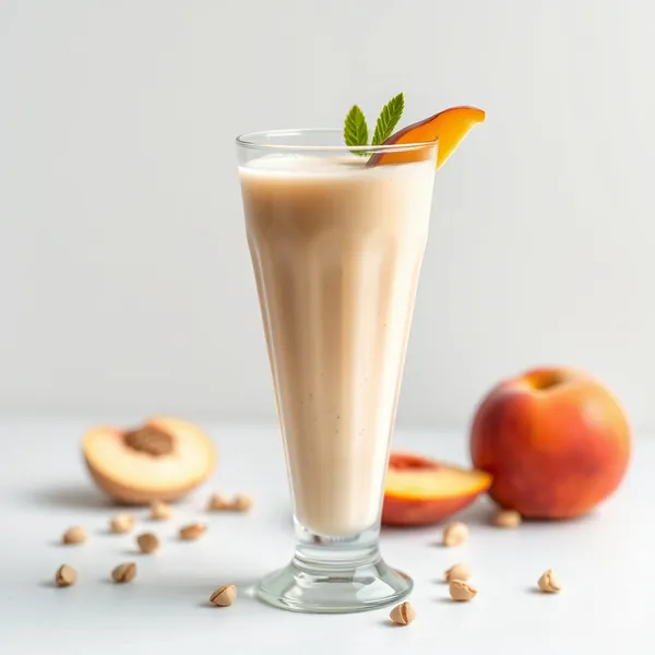 Refreshing Peach Pistachio Milk Smoothie