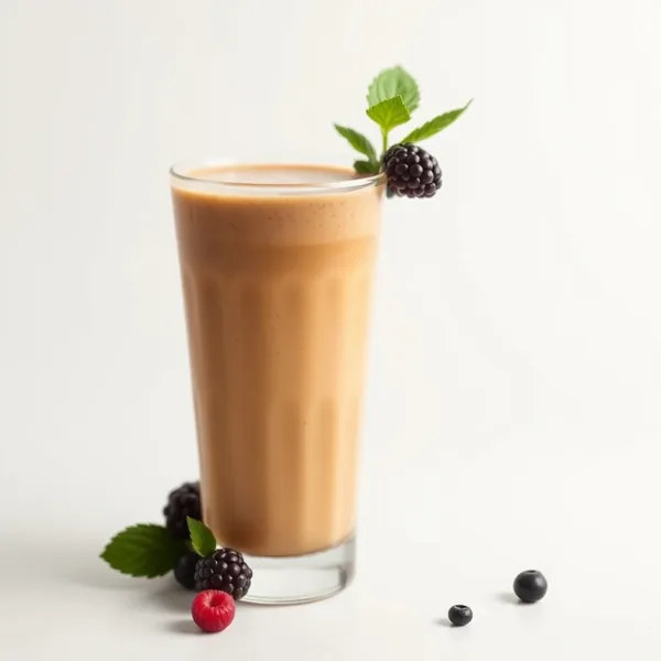 Smoothie Rafraîchissant au Beurre de Cacahuète et au Café Froid