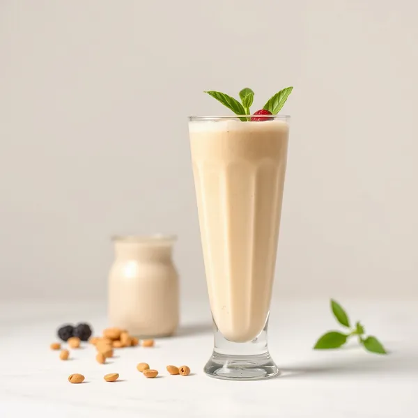 Smoothie Rinfrescante di Burro di Arachidi e Latte di Farro