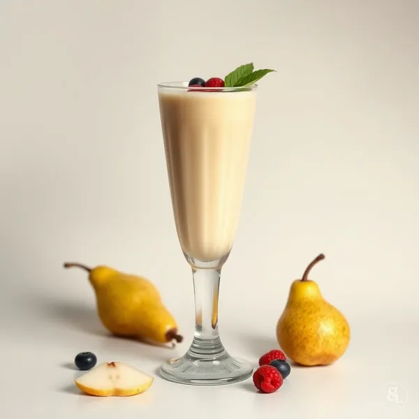 Smoothie Refrescante de Pera e Leite de Caju
