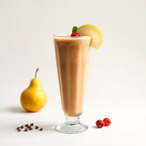 Batido Refrescante de Pera y Café Frío