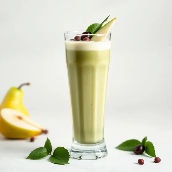 Refreshing Pear Matcha Tea Smoothie