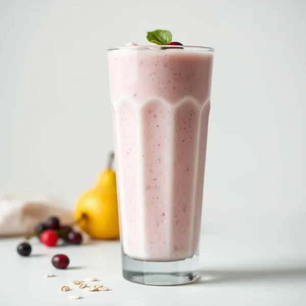 Refreshing Pear Oat Milk Smoothie