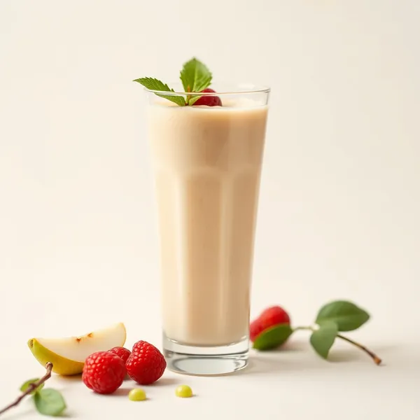 Erfrischender Birnen-Erbsenmilch-Smoothie