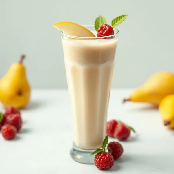 Refreshing Pear Protein Shake Smoothie