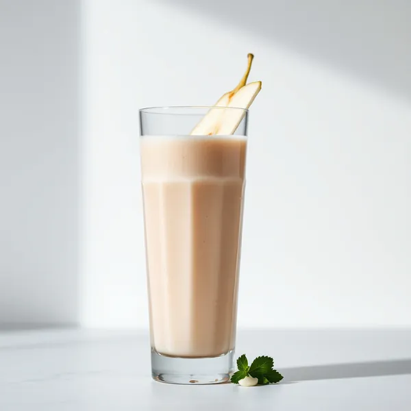 Smoothie Refrescante de Pera e Leite de Soja