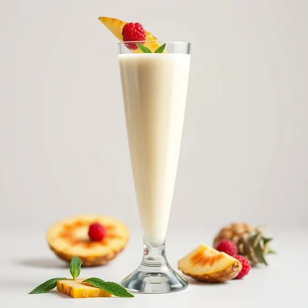Erfrischender Ananas Kefir Milch Smoothie