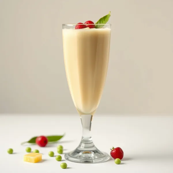Smoothie Refrescante de Piña y Leche de Guisante