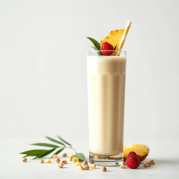 Frullato Rinfrescante di Ananas e Latte di Pistacchio