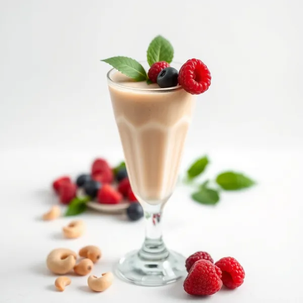 Refreshing Protein Powder Cashew Milk Smoothie