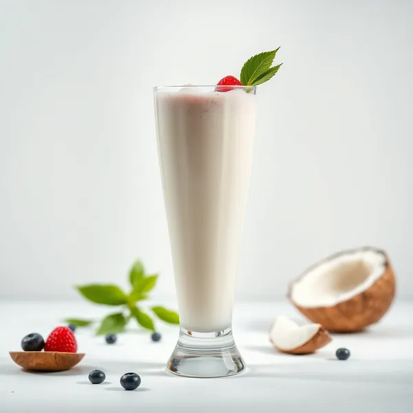 Smoothie Rafraîchissant de Protéine et Eau de Coco