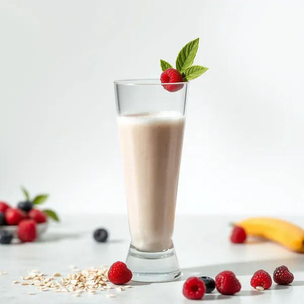 Refreshing Protein Powder Oat Milk Smoothie