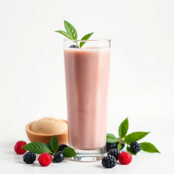Batido Refrescante de Leche de Arroz y Proteína
