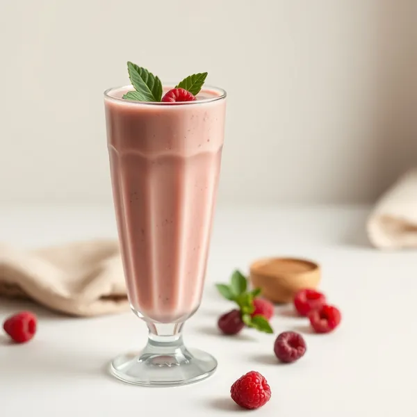 Refreshing Raspberry Hazelnut Milk Smoothie