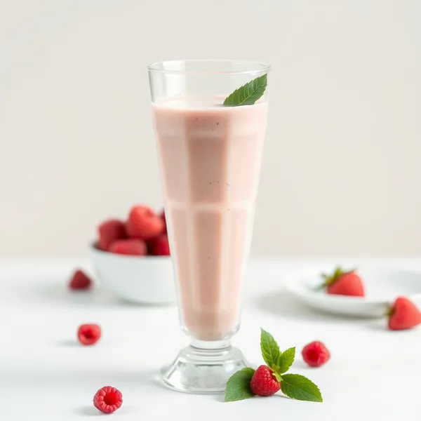 Refreshing Raspberry Hemp Milk Smoothie