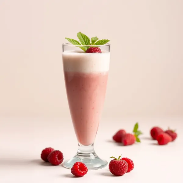 Batido Refrescante de Kefir de Frambuesa