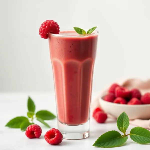 Refreshing Raspberry Matcha Tea Smoothie
