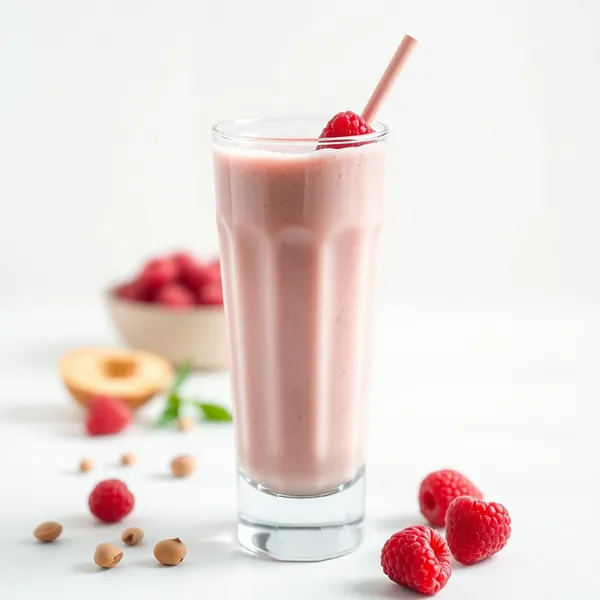 Erfrischender Himbeer-Pistazienmilch-Smoothie