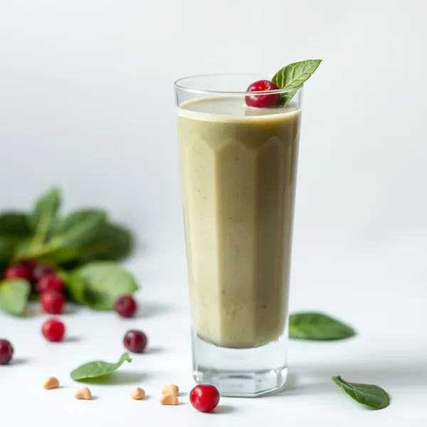 Refreshing Spinach Hazelnut Milk Smoothie