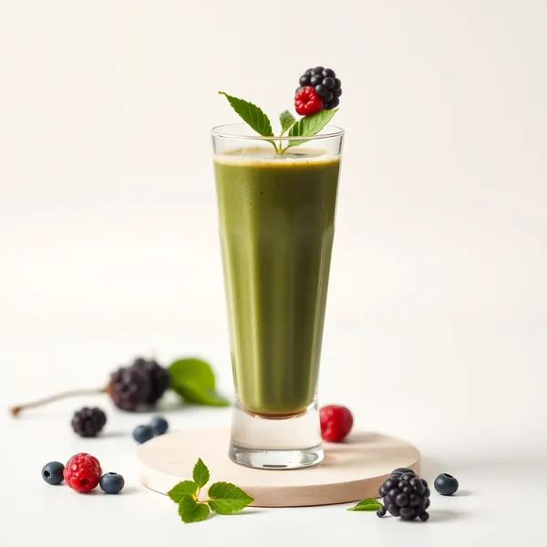 Smoothie Rafraîchissant au Café Froid et Spiruline