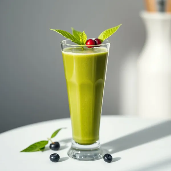 Smoothie Rafraîchissant de Spiruline et Matcha