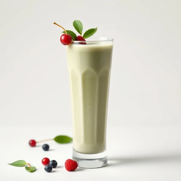 Smoothie Rafraîchissant au Lait de Pois et Spiruline