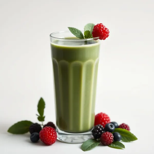Smoothie Refrescante de Espelta y Spirulina