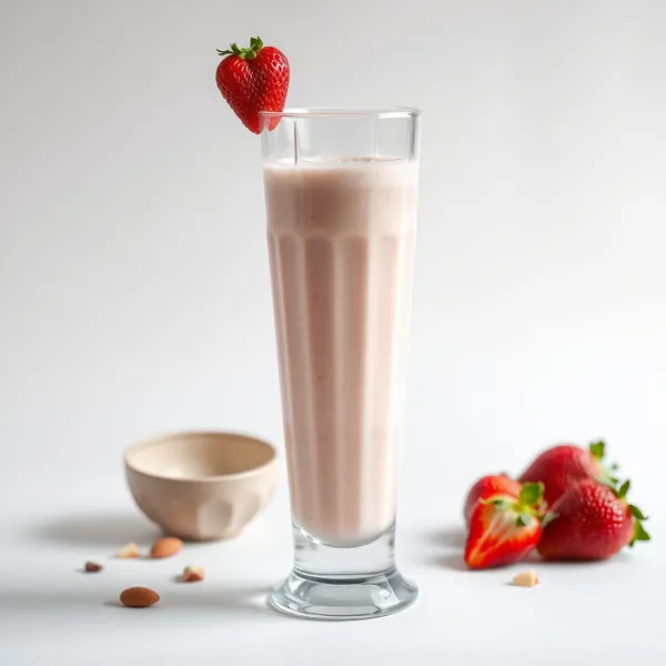 Refreshing Strawberry Almond Coconut Milk Smoothie