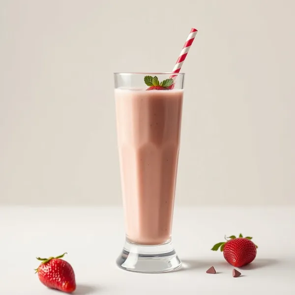 Refreshing Strawberry Hazelnut Milk Smoothie
