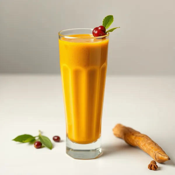 Batido Refrescante de Café Frío con Cúrcuma