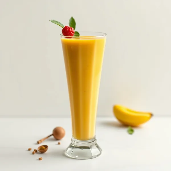 Erfrischender Kurkuma-Macadamia-Milch-Smoothie