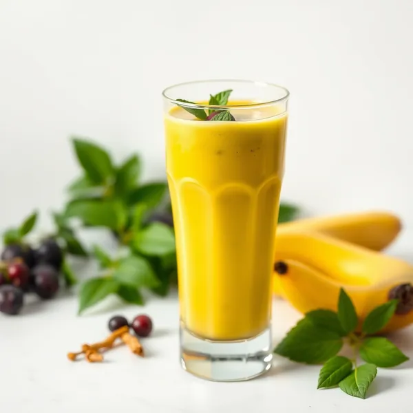 Refreshing Turmeric Matcha Tea Smoothie