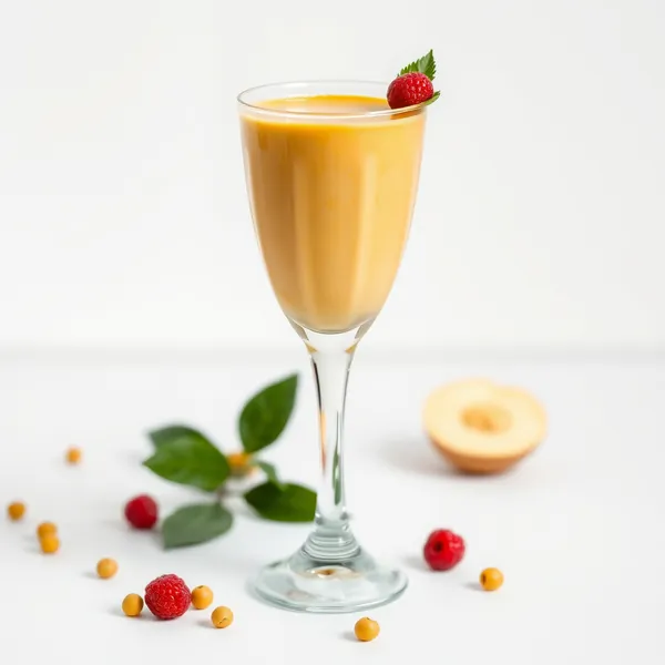 Smoothie Rafraîchissant au Lait de Pois et Curcuma