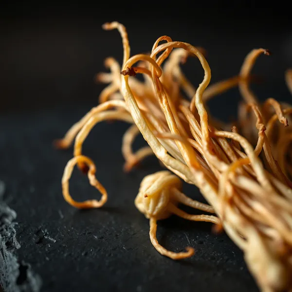 Gerösteter Enoki-Pilz