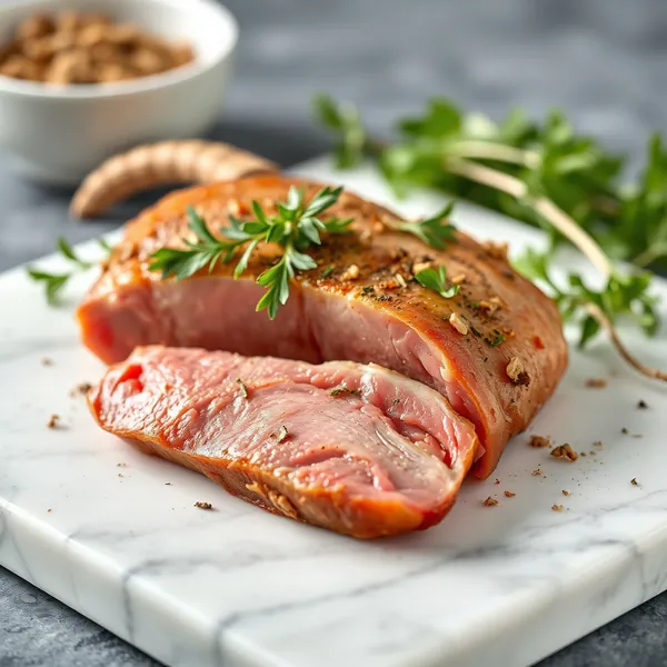 Geröstete Ziegenbrust