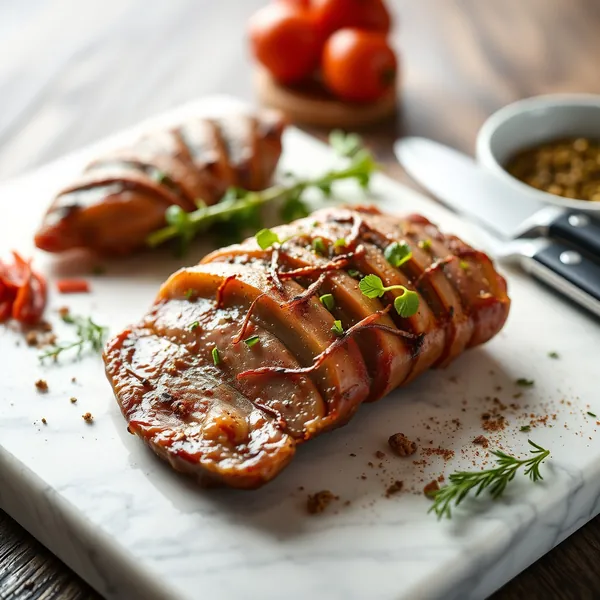 Gegrillte Schafsmagen