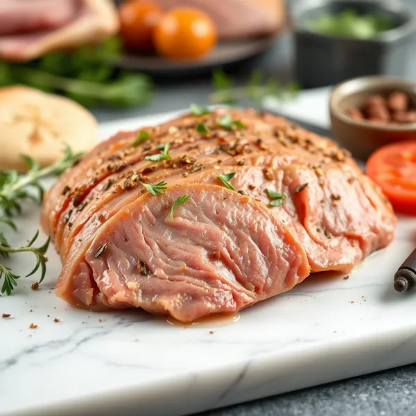 Roasted Rabbit Brisket
