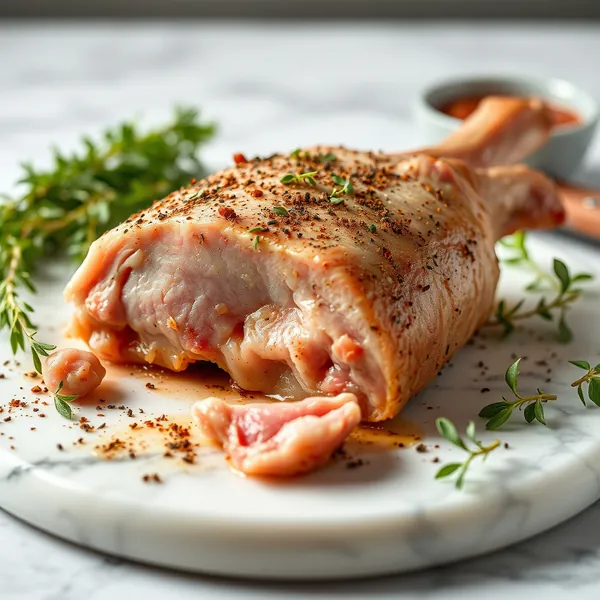 Geröstete Kaninchenflanke