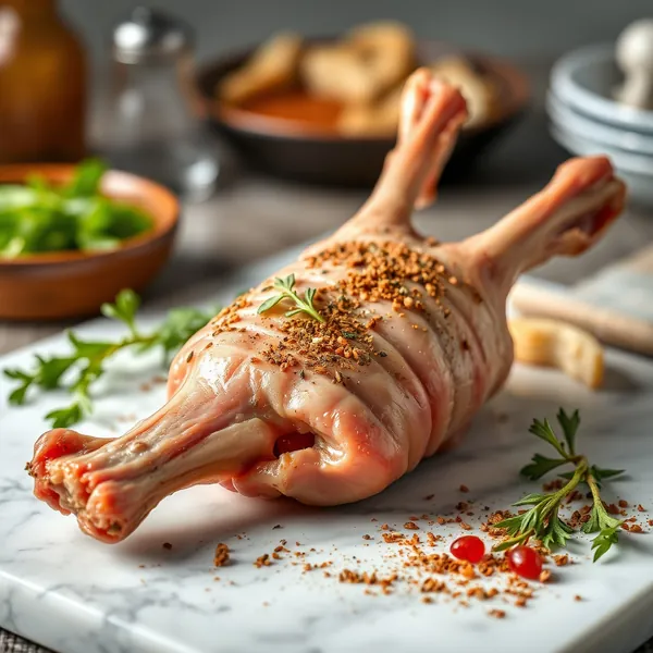 Roasted Rabbit Shank